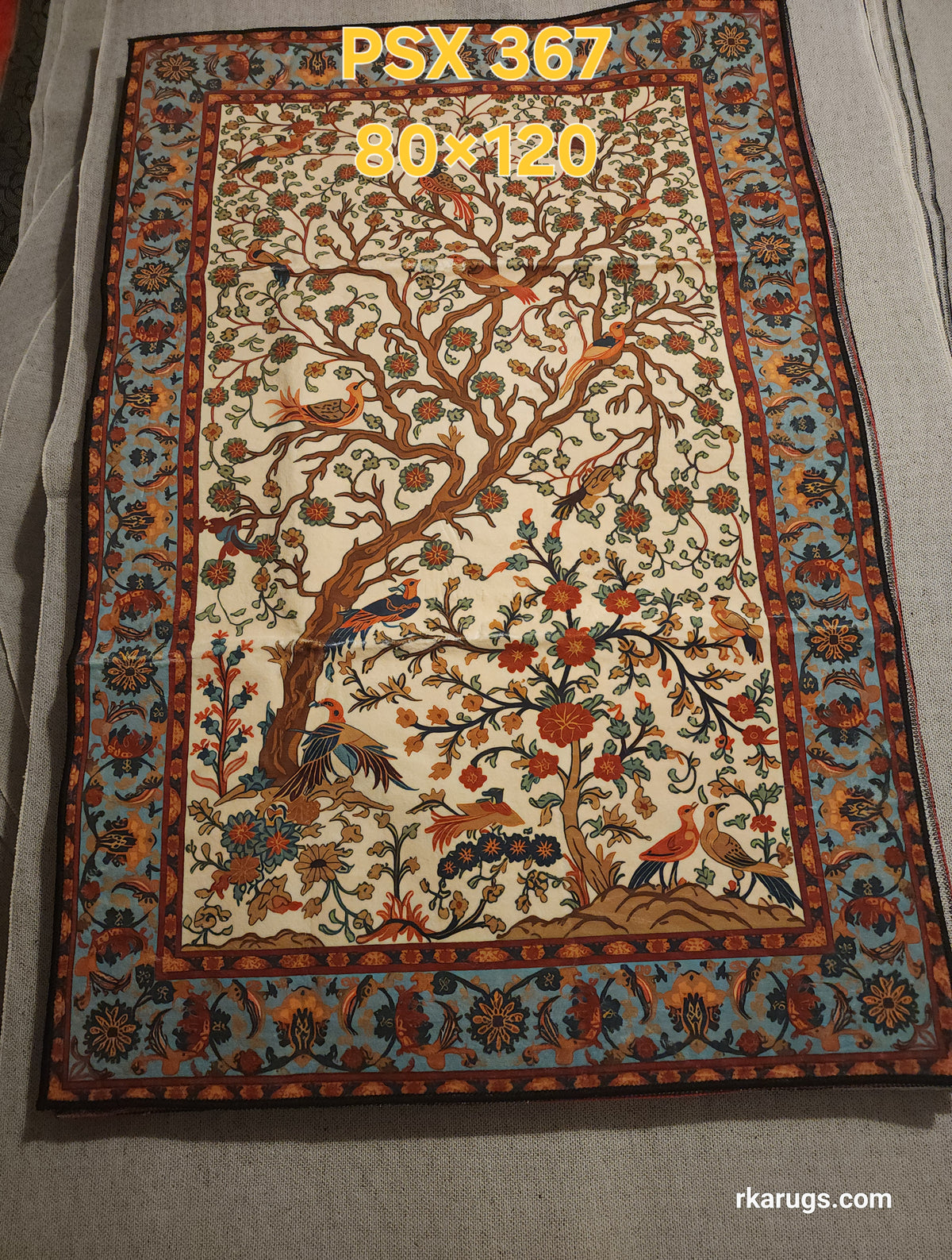 PSX 367 Printed Carpet Paradise Persian 80X120 | שטיח מודפס גן עדן פרסי 80X120