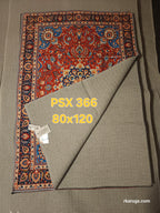 PSX 366 Printed Carpet Red Medallion Persian 80X120 | שטיח מודפס אדום מדליון פרסי 80X120